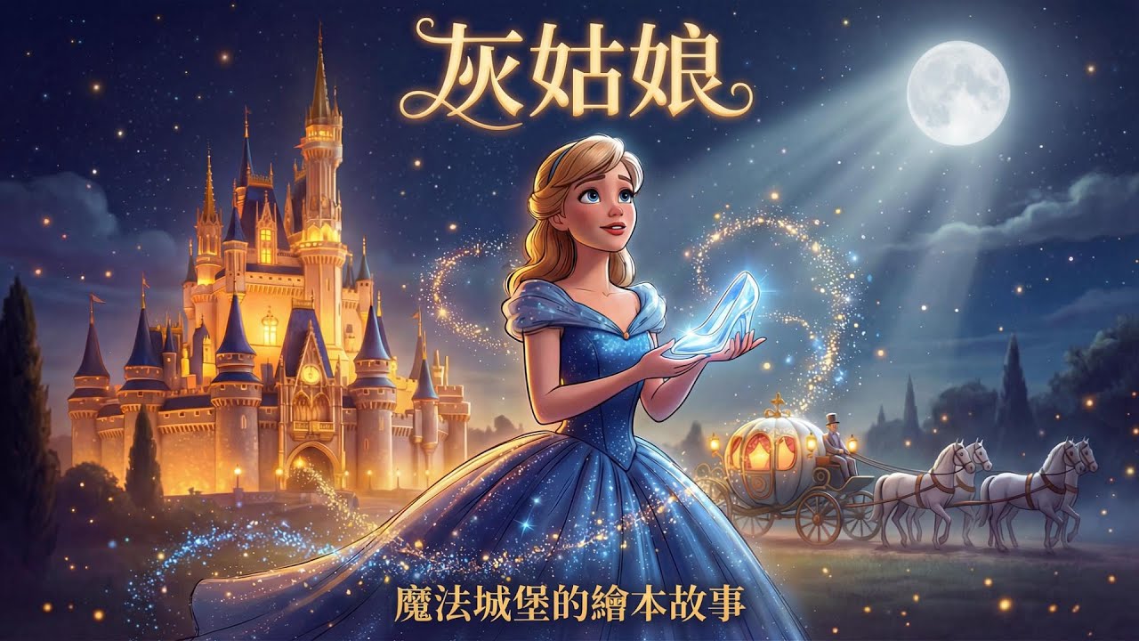 🏰 【灰姑娘】| 魔法城堡的繪本故事 | 睡前故事 | 兒童故事