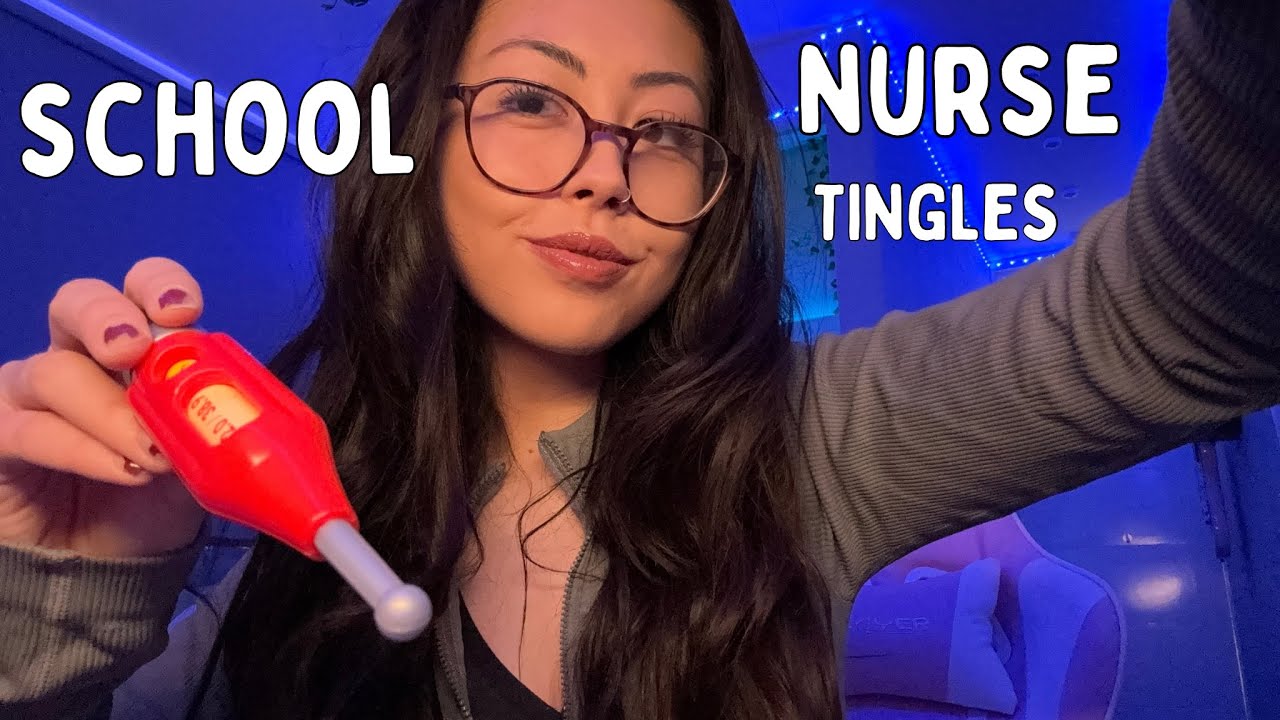 ASMR school NURSE  helps you skip class (SUPER TINGLY) ASMR for sleep 😴🥱💤