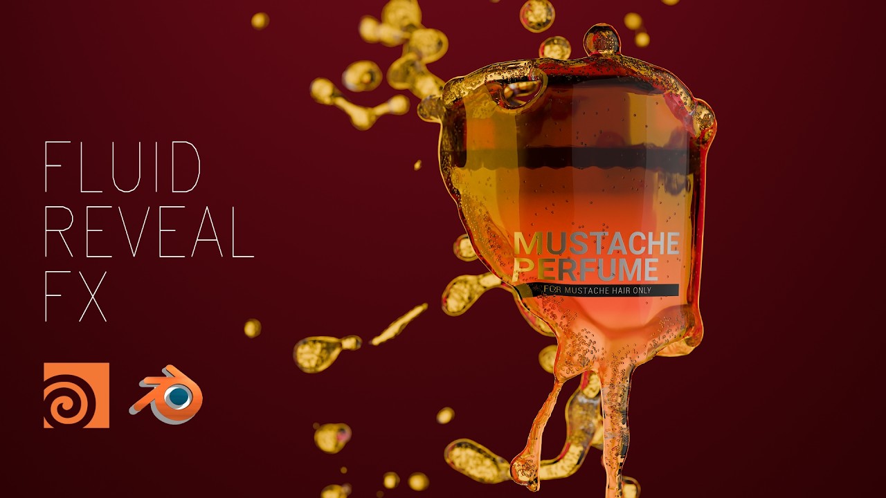 Quick and Easy Fluid Reveal Breakdown using Houdini and Blender!