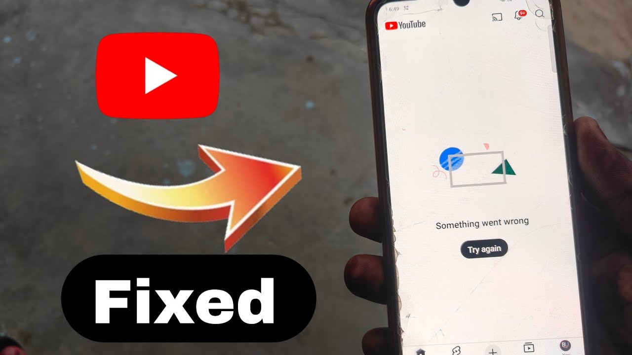 YouTube home page something went wrong try again | YouTube something went wrong problem 