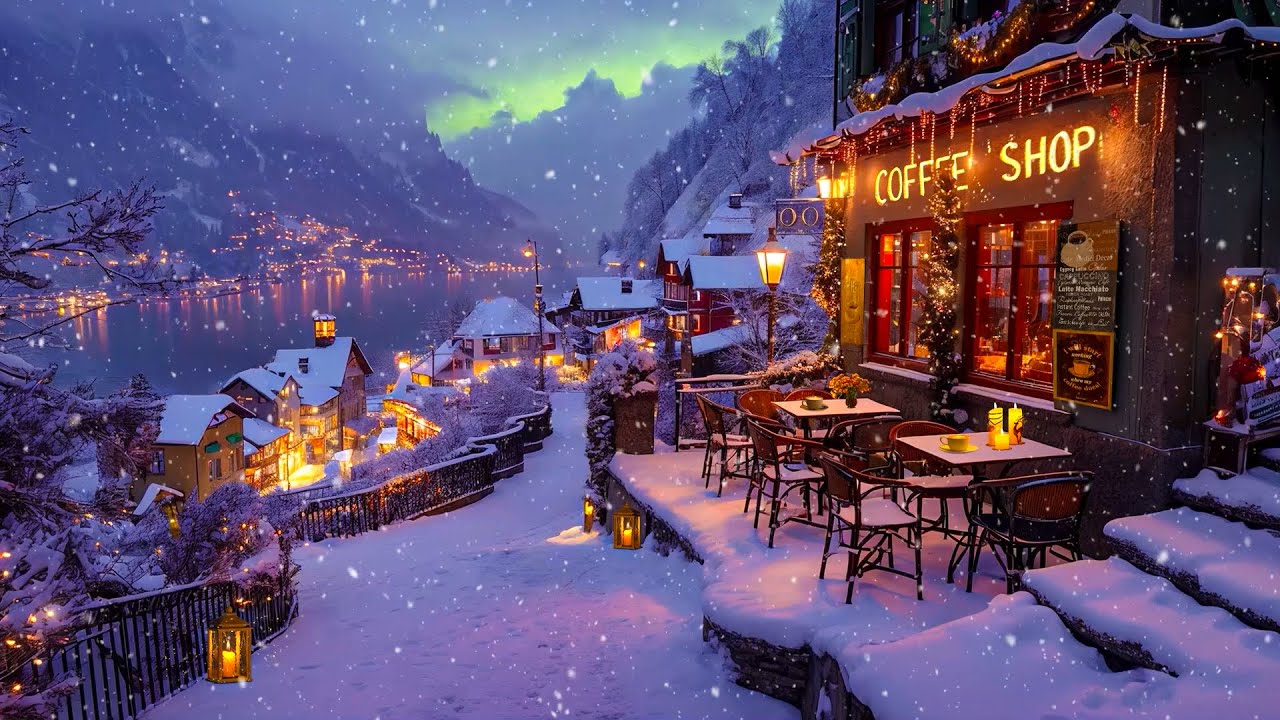 Switzerland Coffee Ambience and Winter Jazz Vibes ☕ Calming Jazz for a Good Mood and Relaxation