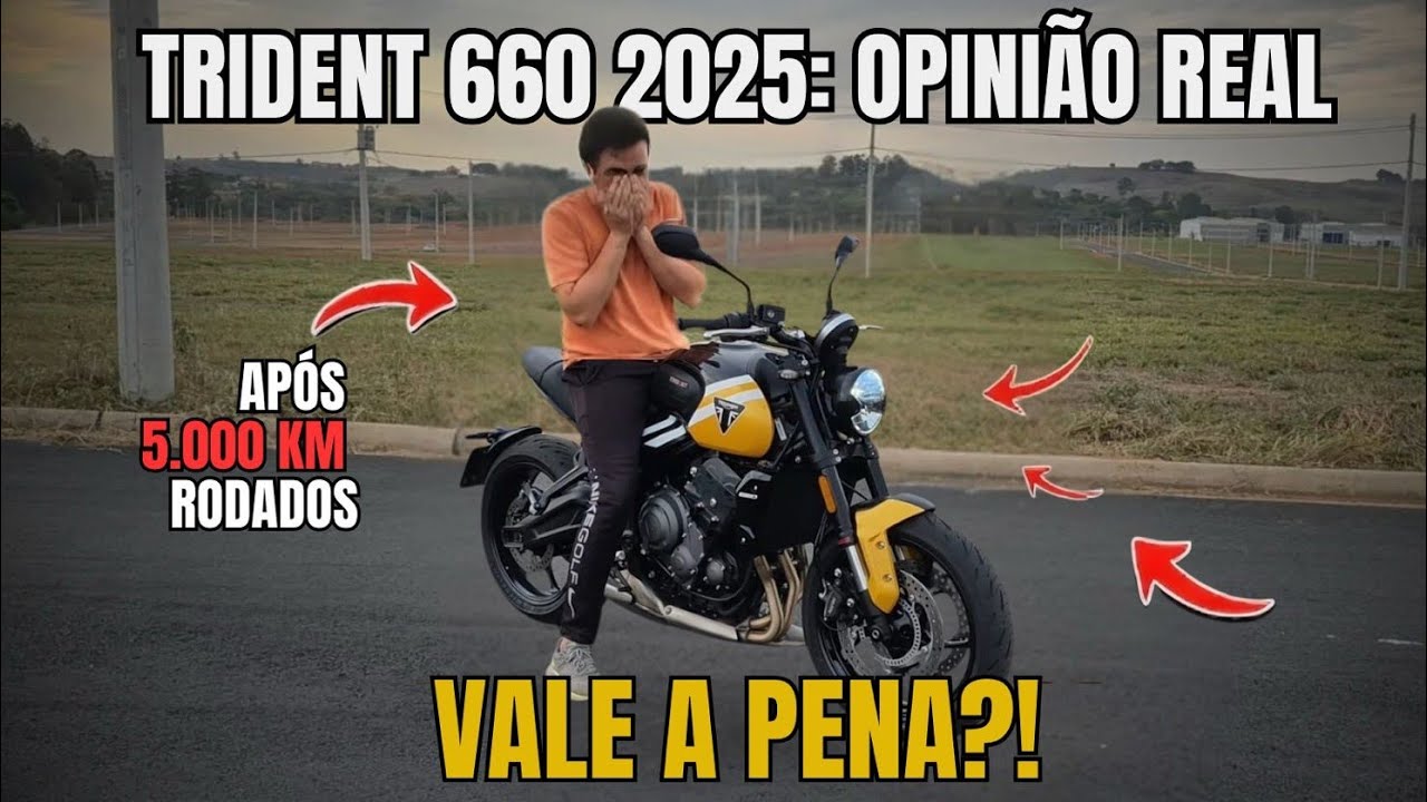 TRIUMPH TRIDENT 660 2025: 5.000 KM Depois! 😱 OPINIÃO SINCERA - VALE A PENA?!
