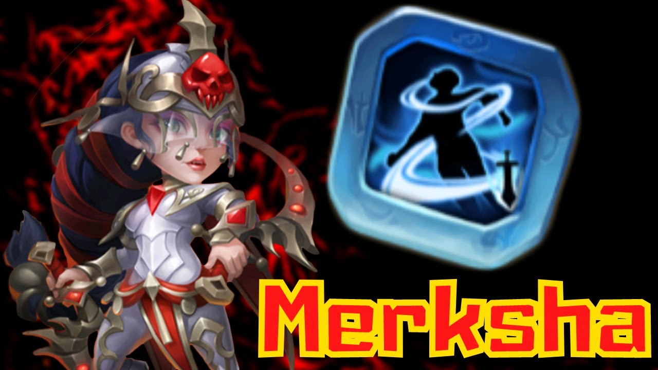 Merksha Maxed with Nightmare Insignia Game-Play | Castle Clash