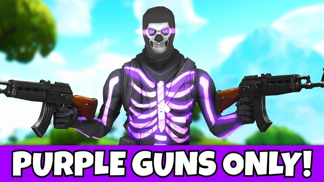 i ONLY used purple weapons with og purple skull trooper!! (very hard)