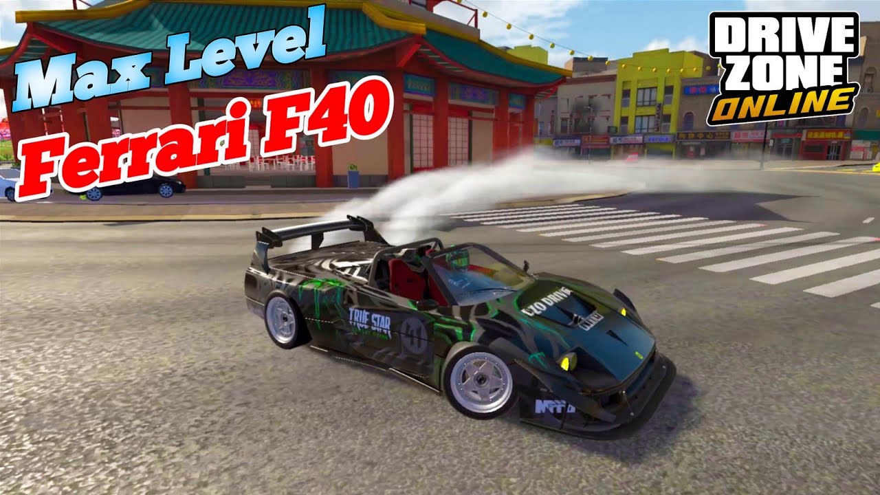 Ferrari F40 - F4 GTO Max Level Parkour & Drag Race Open World Game Drive Zone Online (Android, IOS)