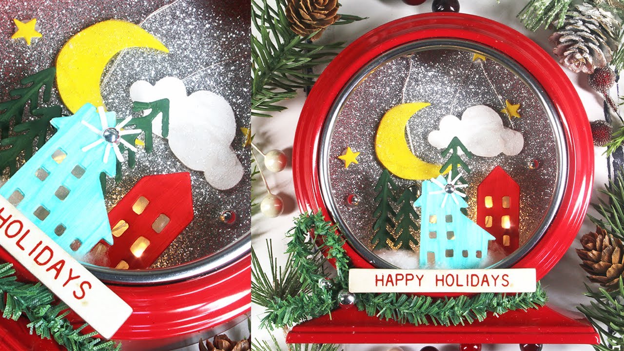 DIY Gifts! Make your OWN Tim Holtz CHRISTMAS Curio Clock with Sizzix Dies