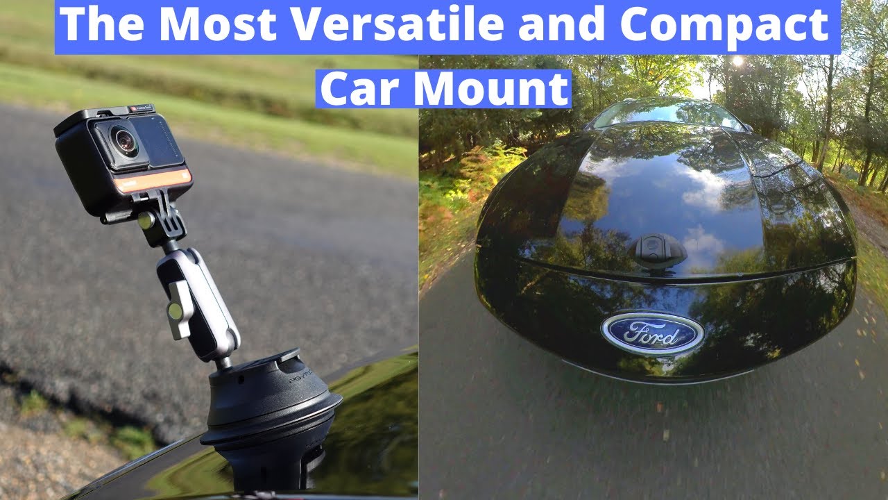 insta360 ONE R easy car shots with PGYTECH suction cup car mount - reviewed and tested