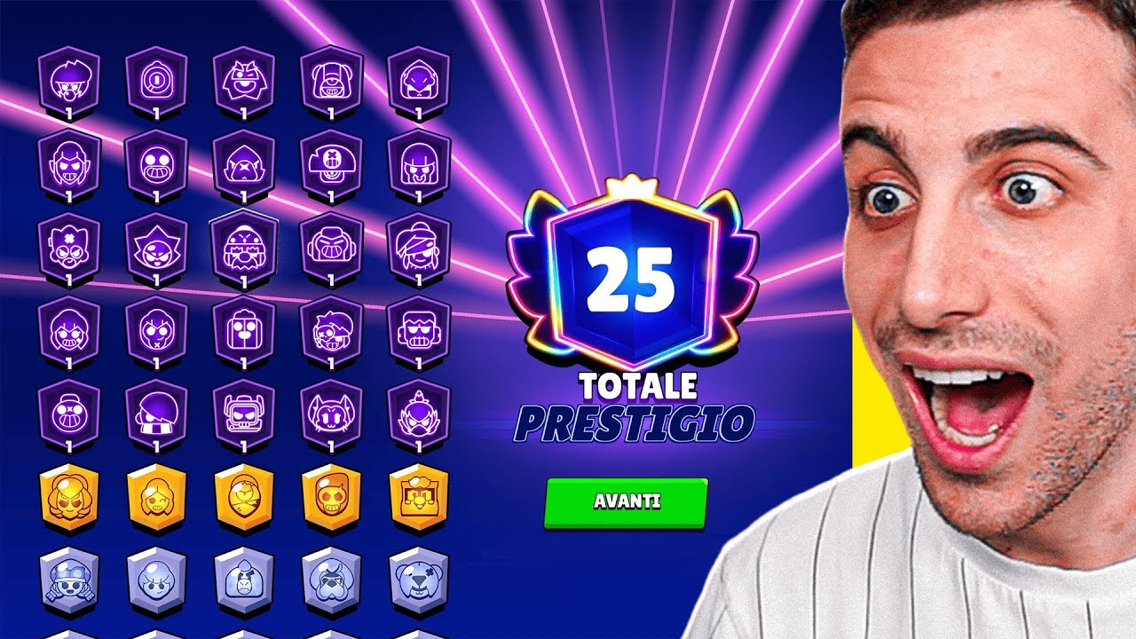 Arrivo a 25 PRESTIGI sul Mio Account! Brawl Stars ITA!