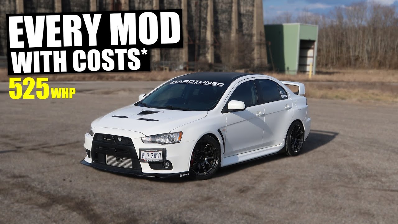 Every Mod on My 525WHP Evo X (with cost breakdown)