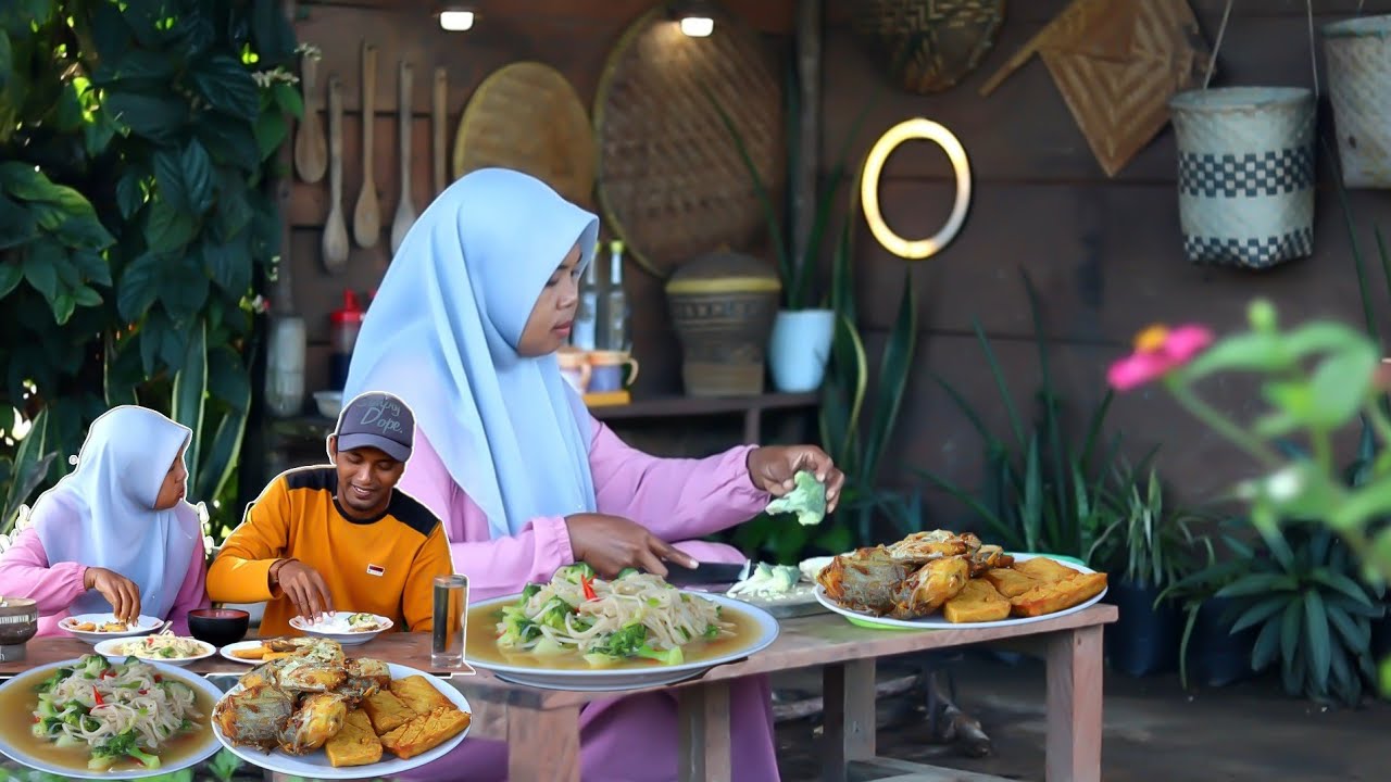 Masak brokoli jamur Enoki, Rutinitas menanam pakcoy, indahnya hidup di desa