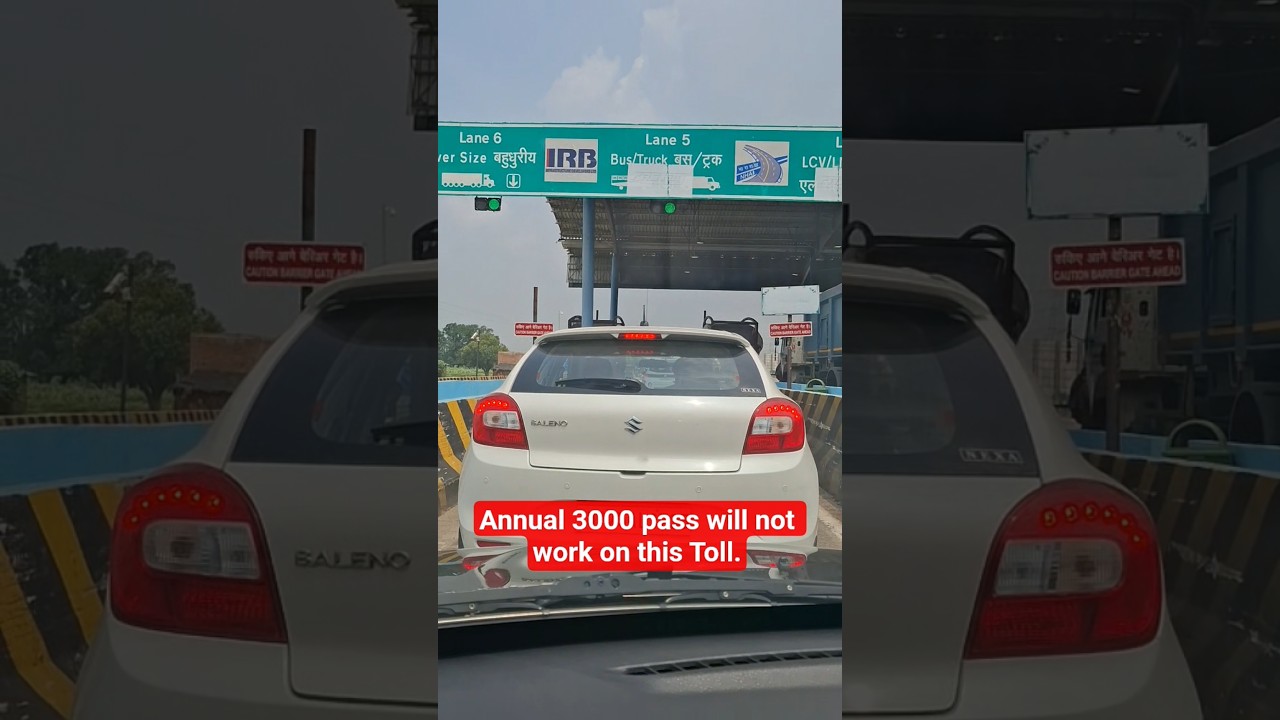 Annual 3000 Pass will not work on this Toll Plaza.#Toll #honda #fastag #fastagpass