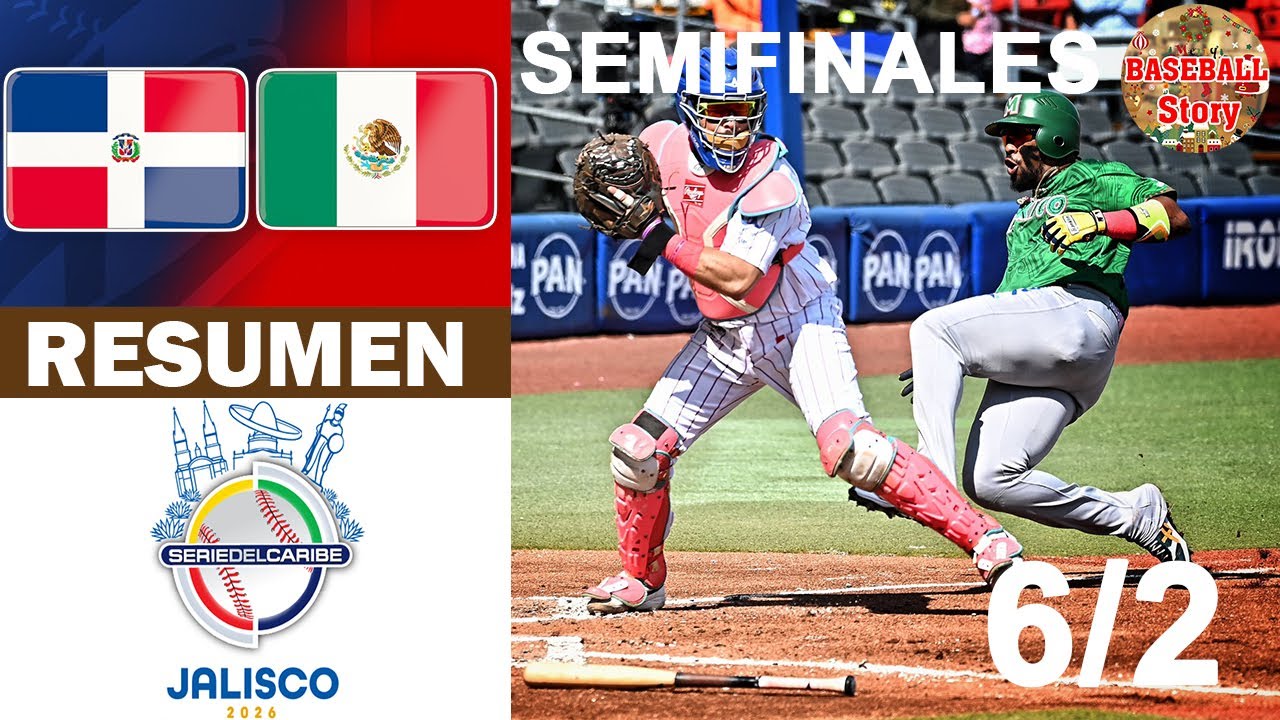 Resumen: República Dominicana Vs México Verde Semifinal Serie del Caribe 2026 (6/2/2026)