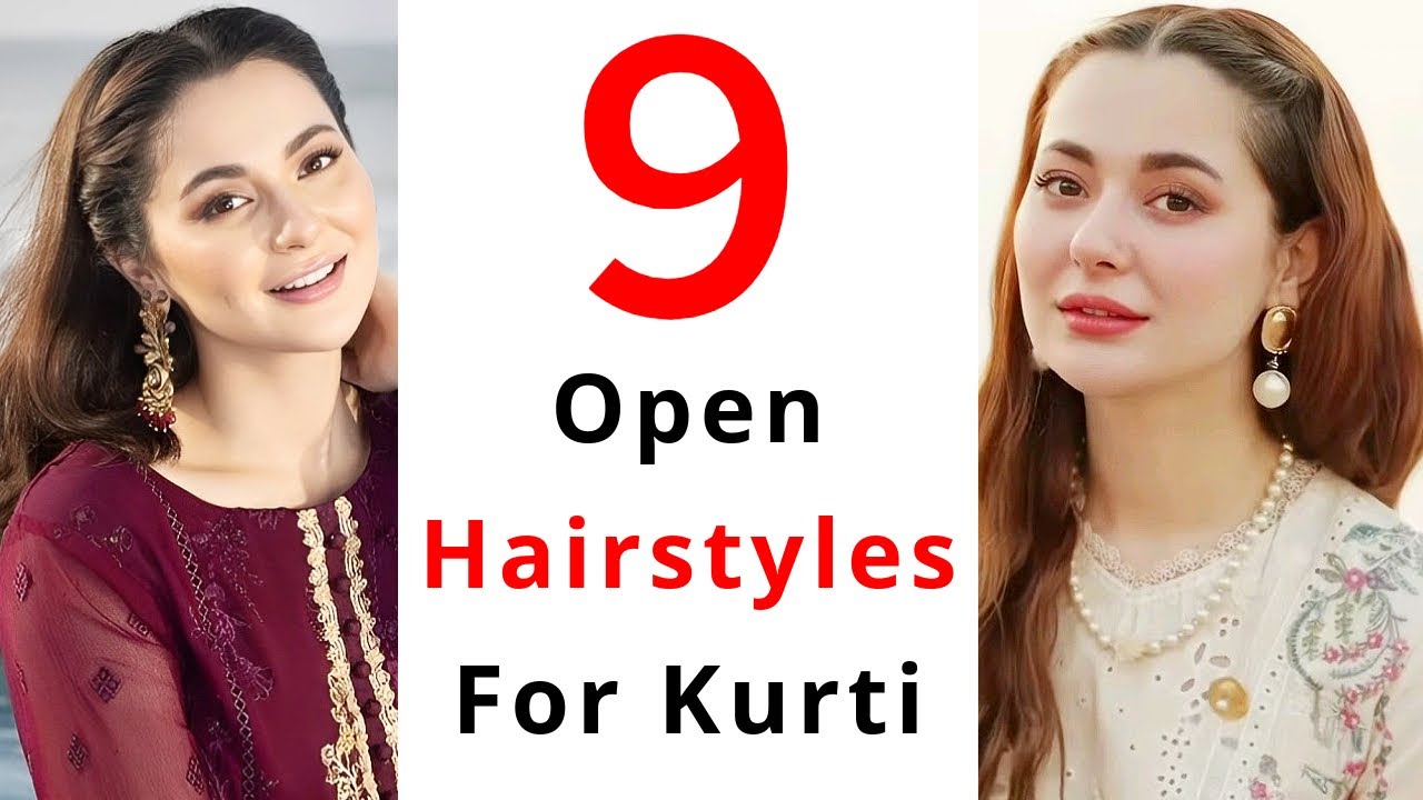 9 Simple Open Hairstyles For Kurti - Quick Hairstyles | Easy Hairstyles