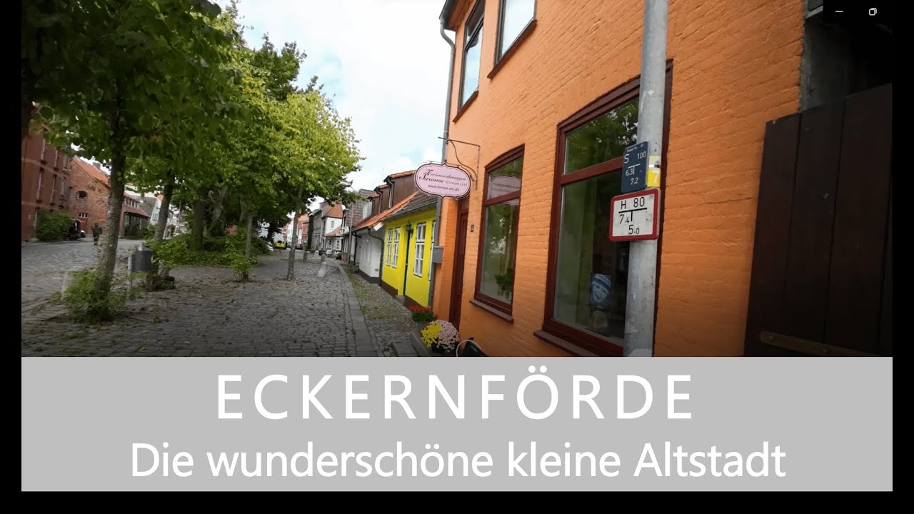 ECKERNFÖRDE Die wunderschöne kleine beschauliche Altstadt von Eckernförde