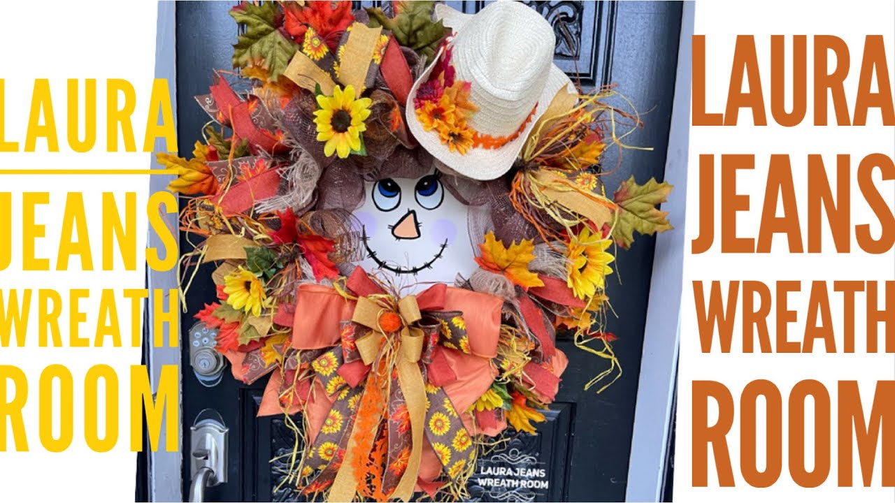 How to make a Scarecrow wreath with Laura jean