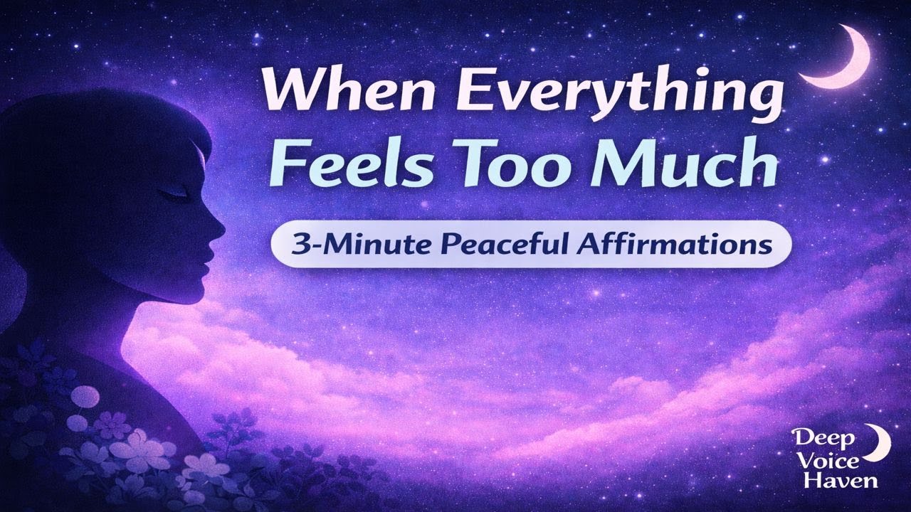 When Everything Feels Too Much | 3-Minute Peaceful Affirmations