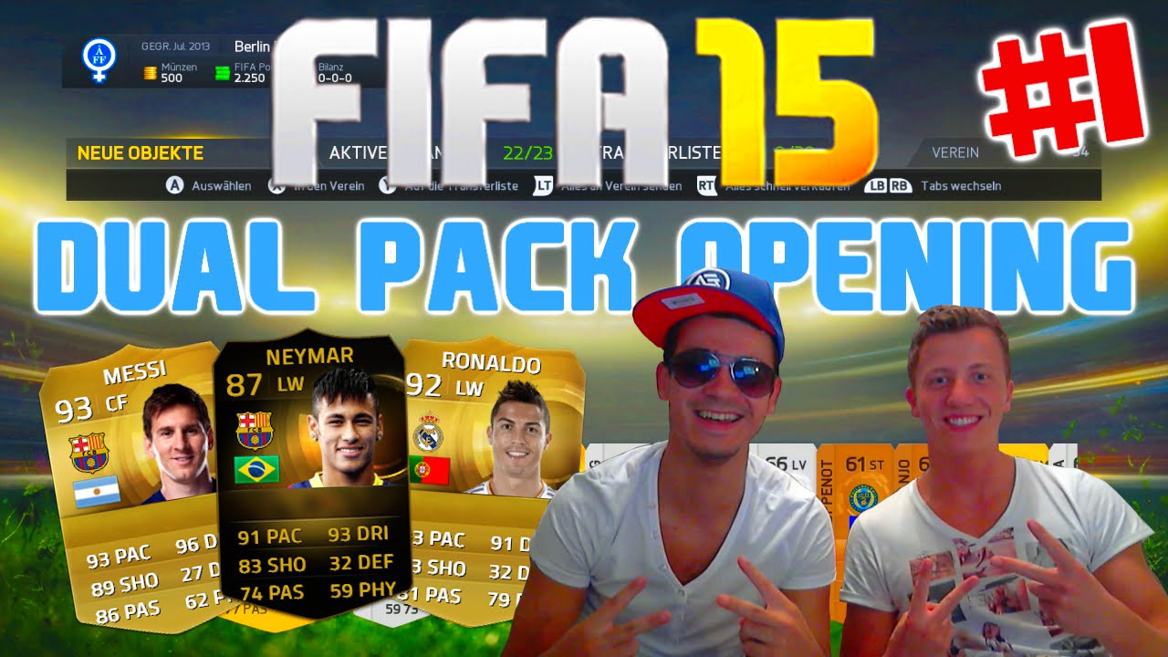 FIFA 15 Ultimate Team : GEILSTES Dual Pack Opening ft. InForm [FACECAM] HD