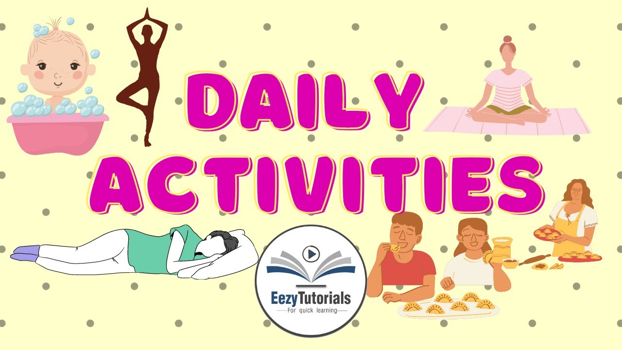 Daily Activity or Routine words for kids in Tamil and English Part1 - Vocabulary Learning