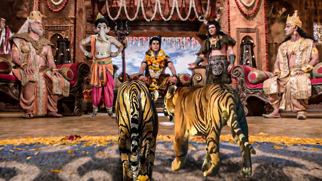 कैसे दो बाघ कैलाश की पवित्र भूमि में घुस आए? | Vignaharta Ganesh | Har Har Mahadev