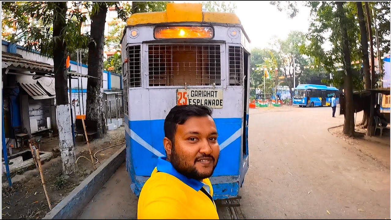 Kolkata Tram Route 25 - Gariahat Esplanade Tram - Gariahat Tram Depot