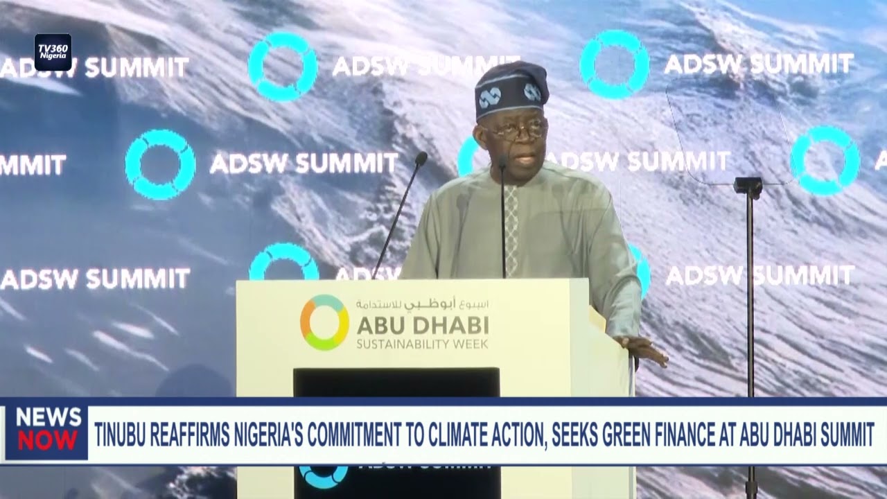 Tinubu Reaffirms Nigeria’s Commitment to Climate Action, Seeks Green Finance at Abu Dhabi Summit
