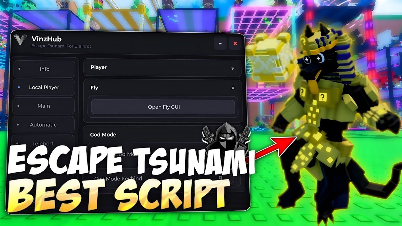 [🌋NEW] Escape Tsunami For Brainrots Script - NO KEY | AUTO TOWER TRIAL | AUTOFARM
