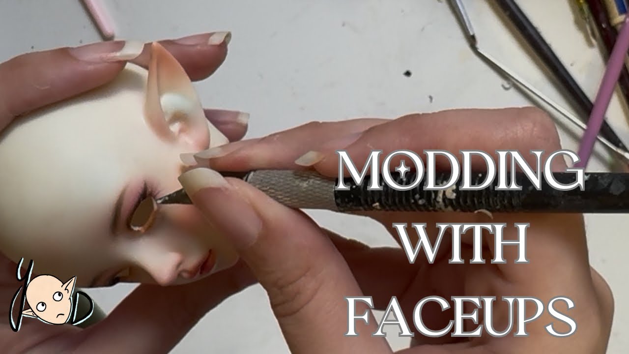 Mod a painted BJD head with me