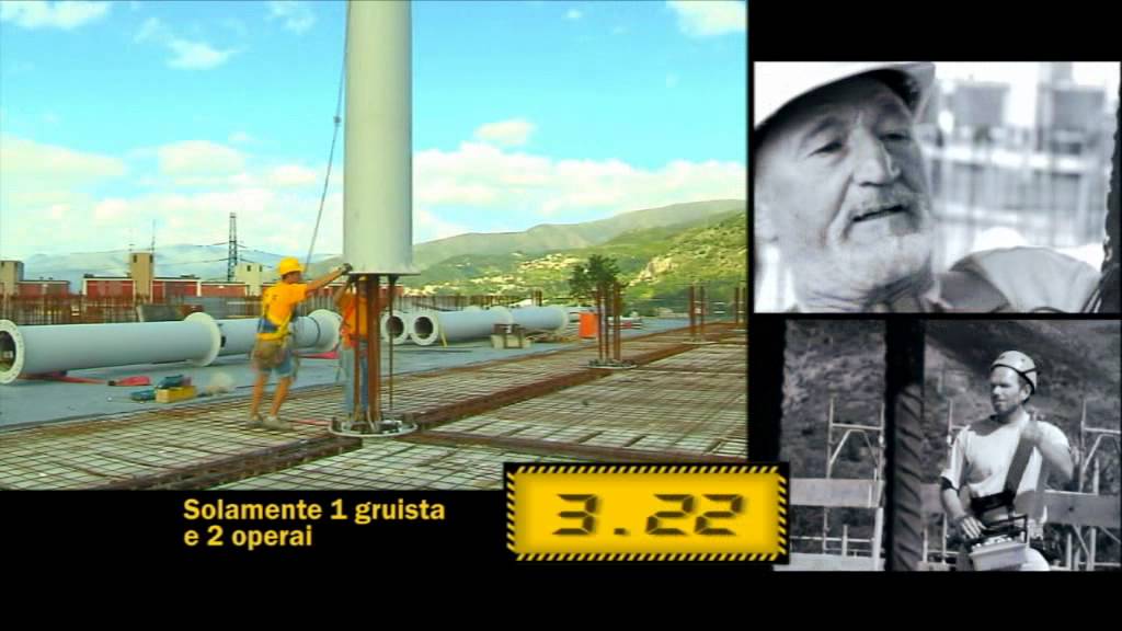 Pilastri in acciaio prefabbricati - Posa Pilastro PDTI® NPS®