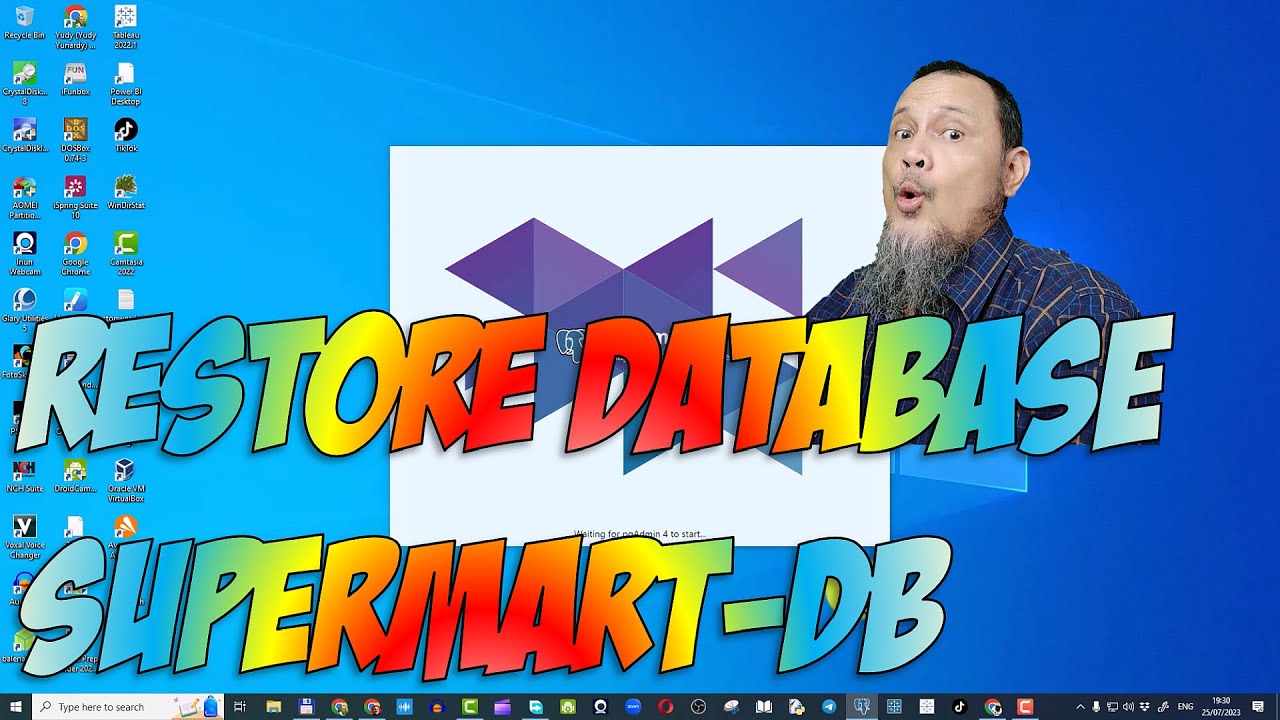 Setup database Supermart DB kedalam PostgreSQL
