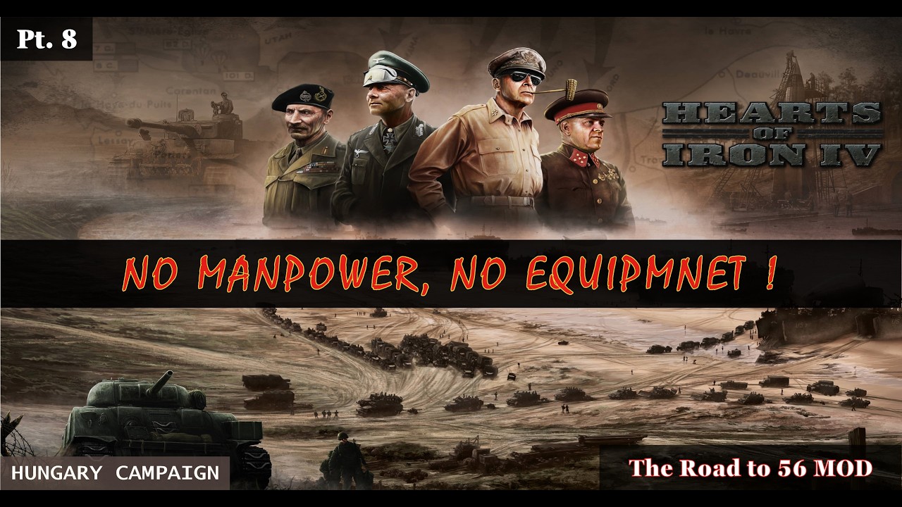 🪖 Hearts of Iron IV - Hungary - No Manpower 💪🏻, No Equipment! 🛠️ Pt.8