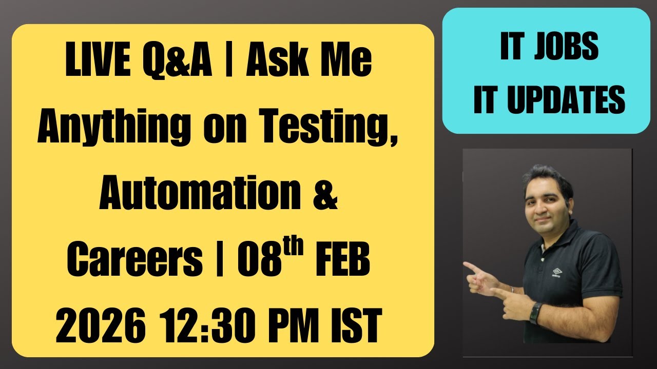 Ask Anything| Testing Career Guidance| Software Testing| RD Automation LearningJoin