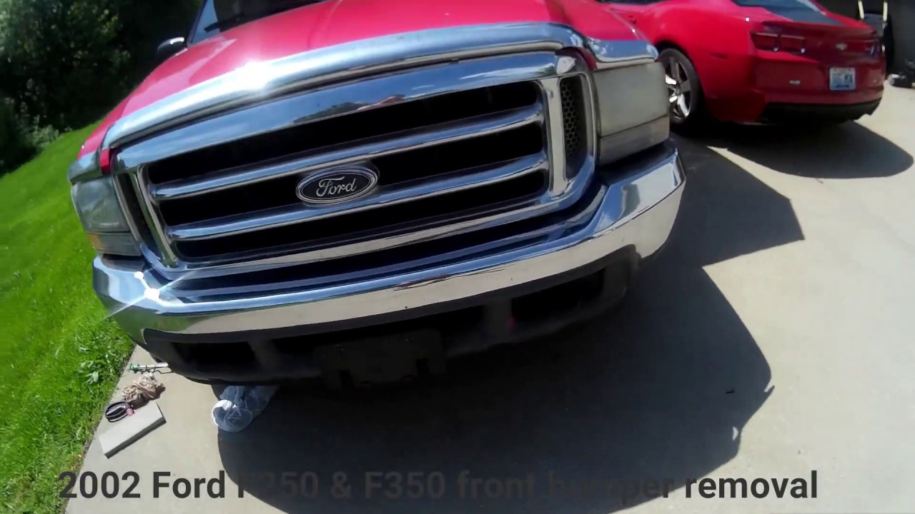 2002 Ford F250 & F350 front bumper removal