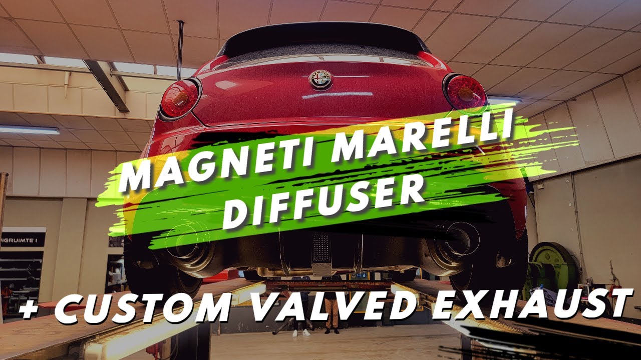 Alfa Romeo MiTo QV | Magneti Marelli diffuser & Custom valved Exhaust | Sound test!
