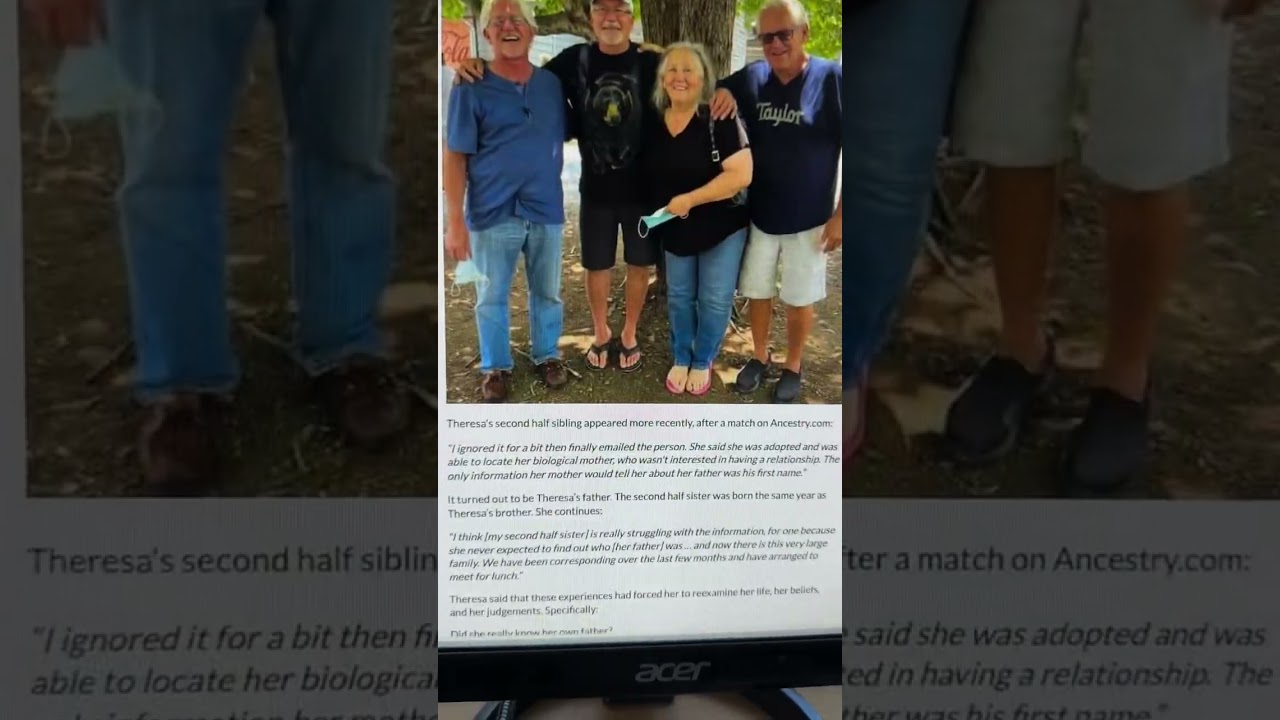 Women discovers half siblings 30 years apart ￼