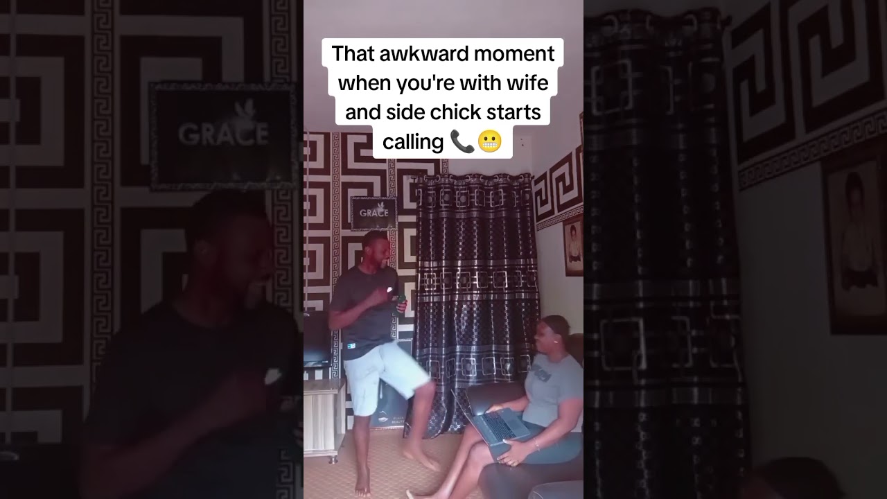 that awkward moment when you are with wife and side chick starts calling 📞 
