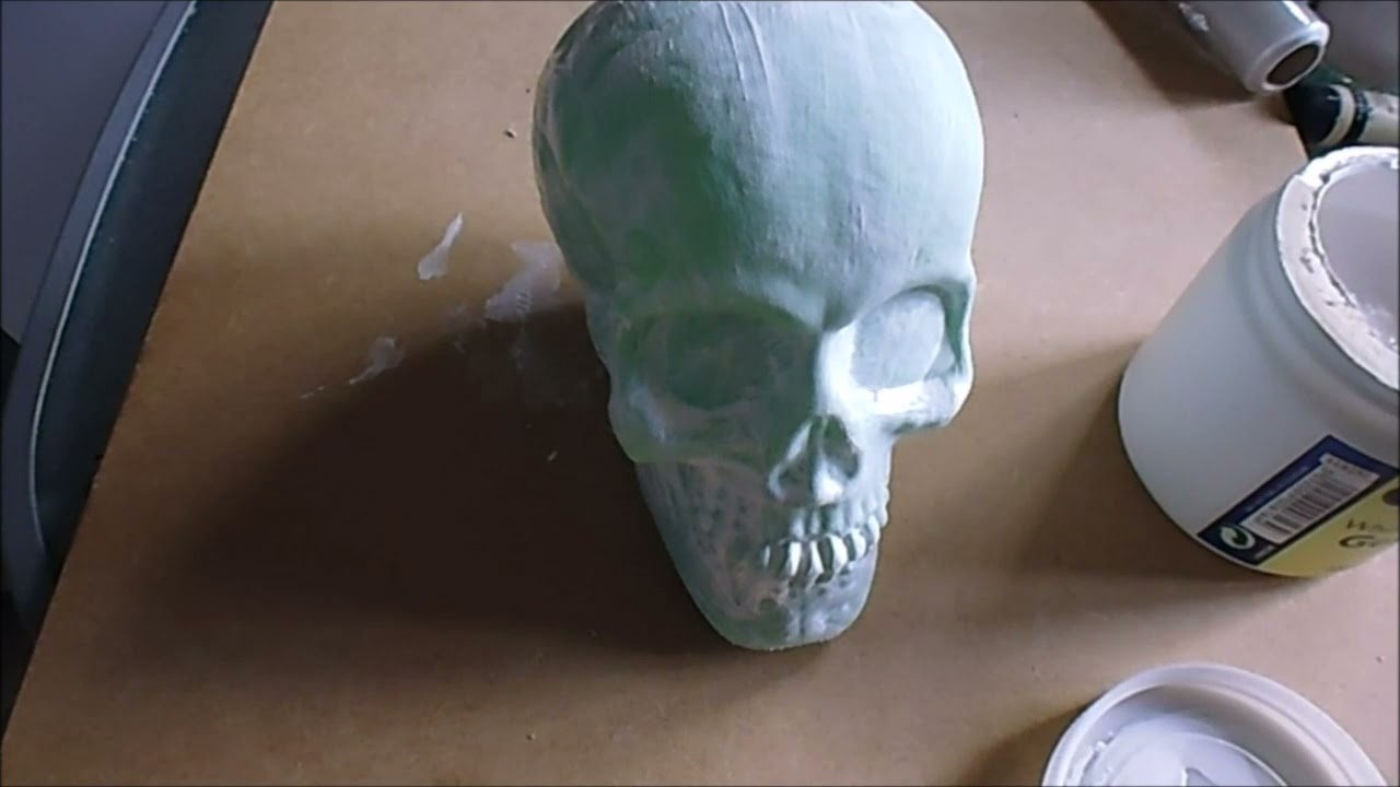 How To Corpse And Paint A Plastic Skull For Halloween