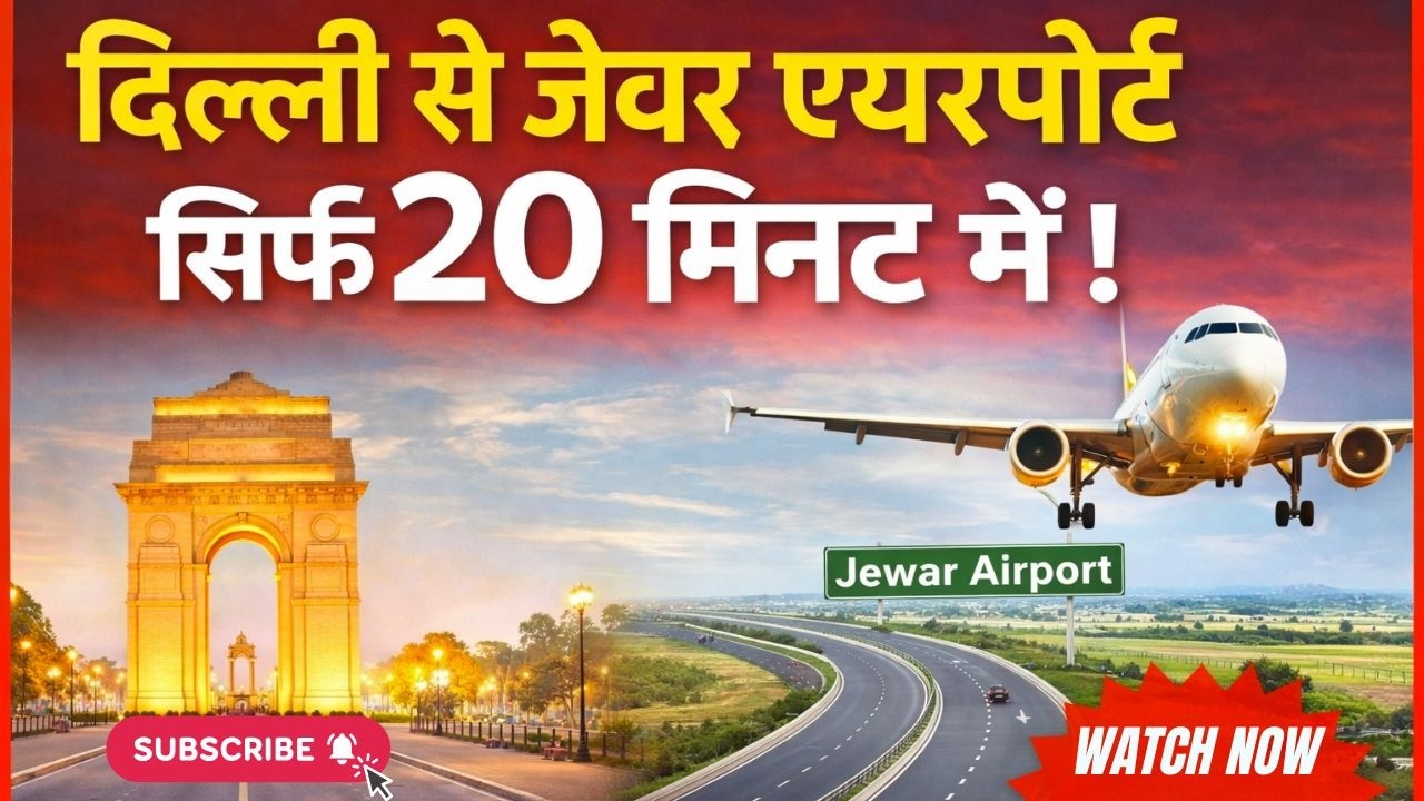 Расстояние от Дели до аэропорта Джевар всего 20 минут! Ведется подготовка к соединению международ...