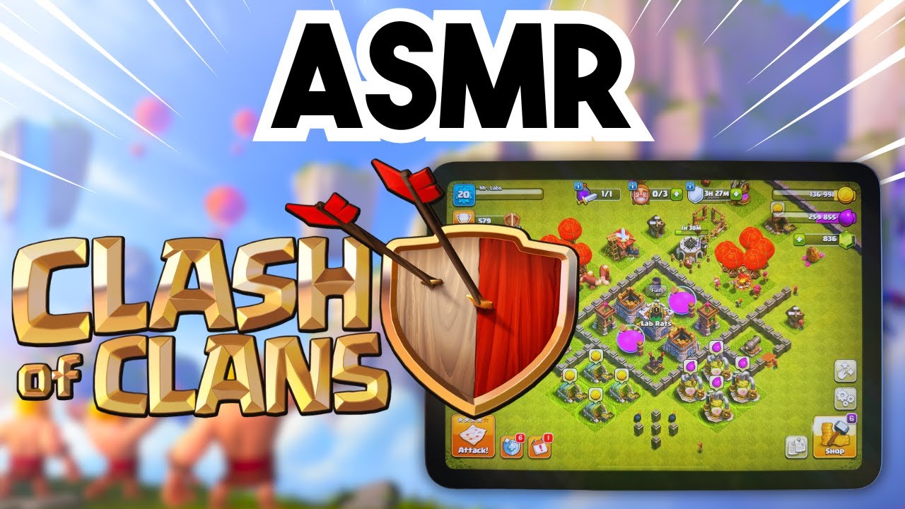 ASMR-игры: Clash of Clans [Часть 2] 😴 (Твердые конфеты и шепот)