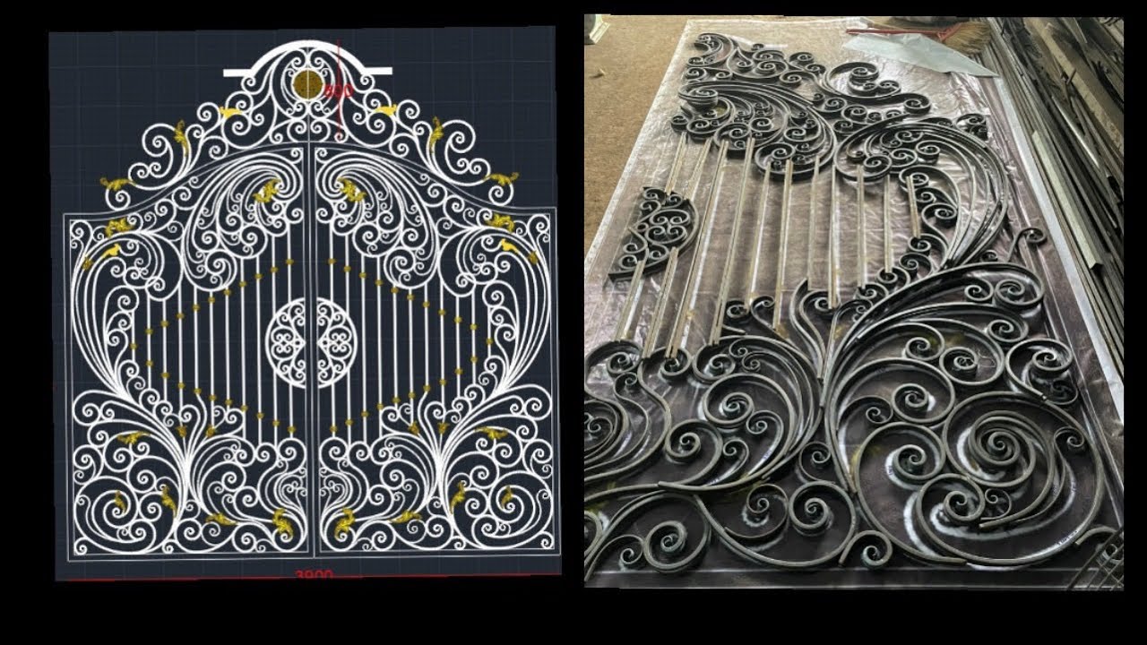 PHỤ KIỆN CỔNG SẮT NGHỆ THUẬT 2 CÁNH ĐẸP 2023 | Phụ Kiện Sắt Mỹ Thuật Tâm Đức | Cung cấp phôi sắt...