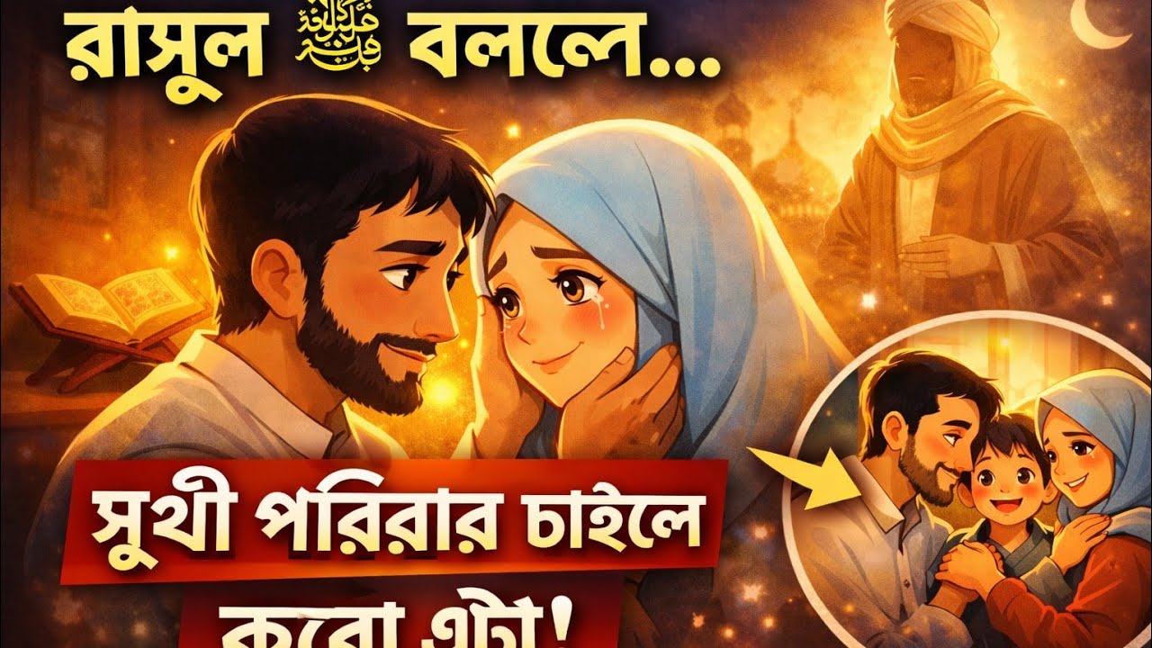 রাসূলুল্লাহ সা: এর কথা কিভাবে দাম্পত্ত জীবন সুখি হওয়া যায়। Islamic story. ইসলামিক গল্প।#ইসলামিক