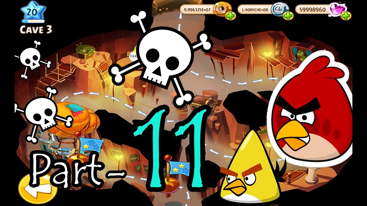 Angry Birds Epic: Part-11 Gameplay Chronicle Cave 3: Misty Hollow 1-2 (iOS, Android) 2014