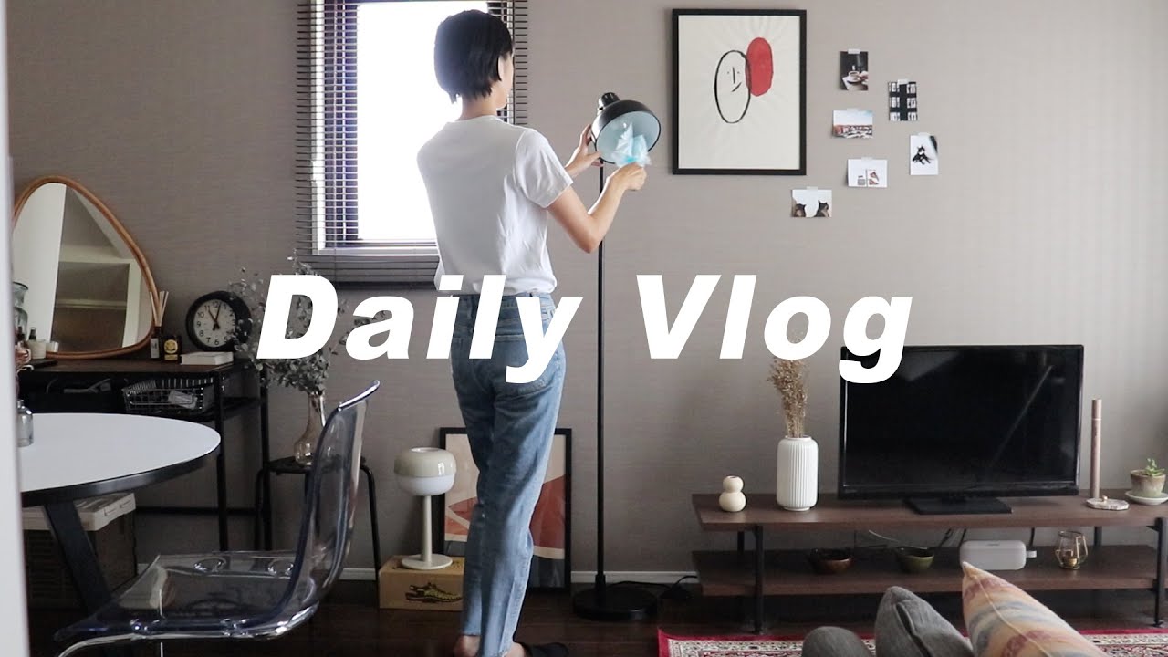 Daily Vlog. 30代夫婦二人暮らし 部屋にアートを加える │ 朝ごはん, カフェ, 作業, アート, ワークショップ