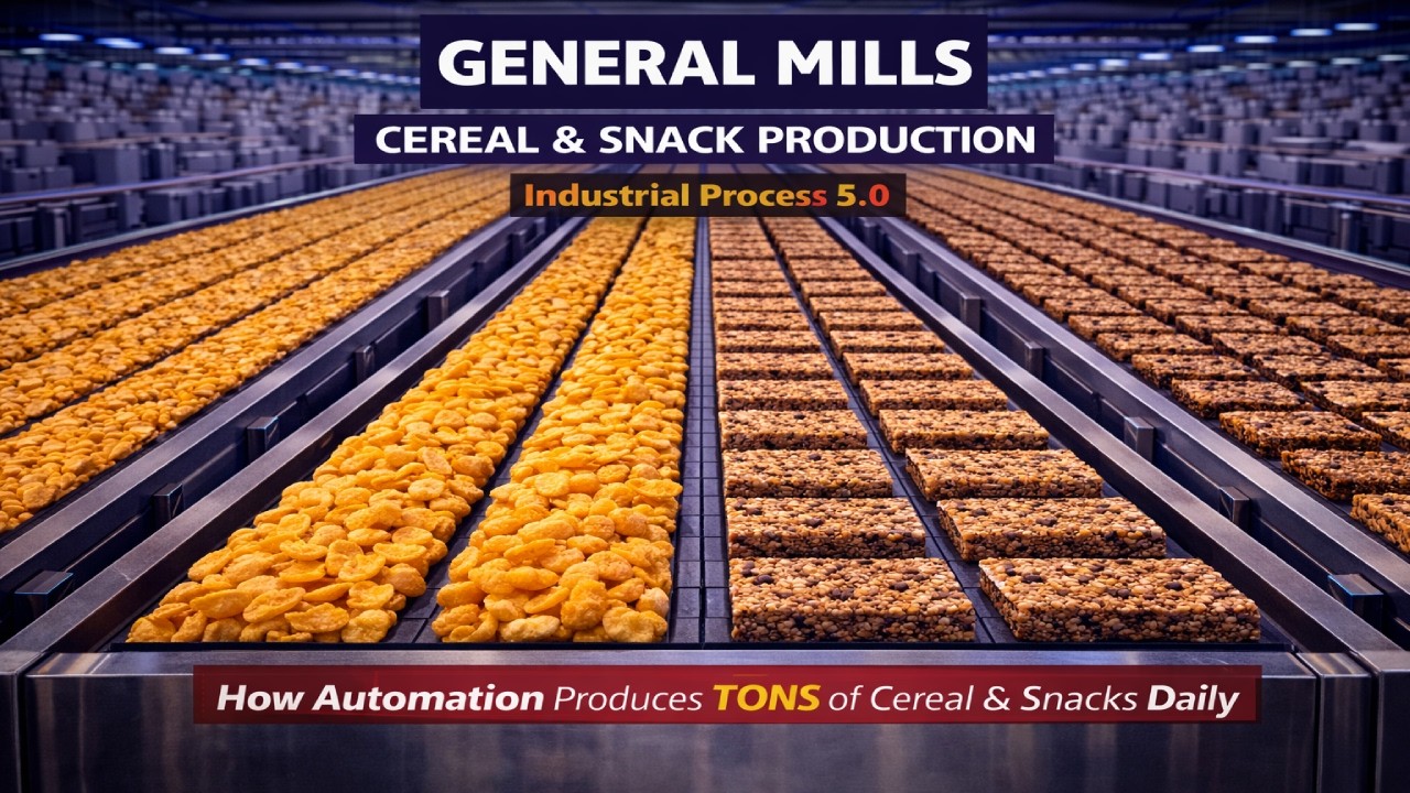 General Mills Cereal & Snack Mass Production Explained | Automated Factory