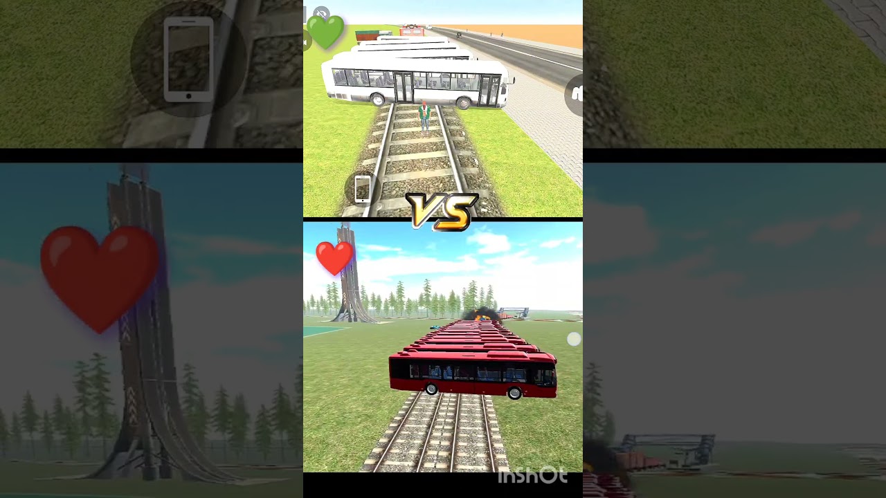 Bus vs Train Crash Test | Indian Bus Simulator Game