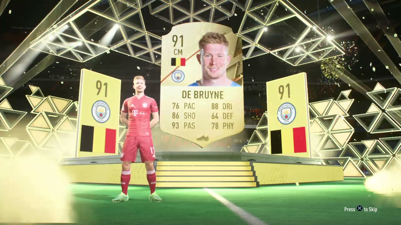 Kevin De Bruyne In A 82+ Passing Player Pack