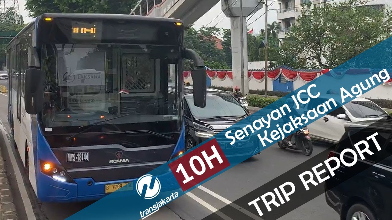 EXPRESS TRIP FROM SENAYAN TO ASEAN | TransJakarta | 10H. Senayan JCC to Kejaksaan Agung