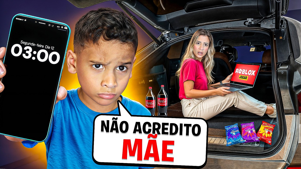 MEU FILHO ME PEGOU JOGANDO ROBLOX ESCONDIDO... Ele ficou MUITO BRAVO!