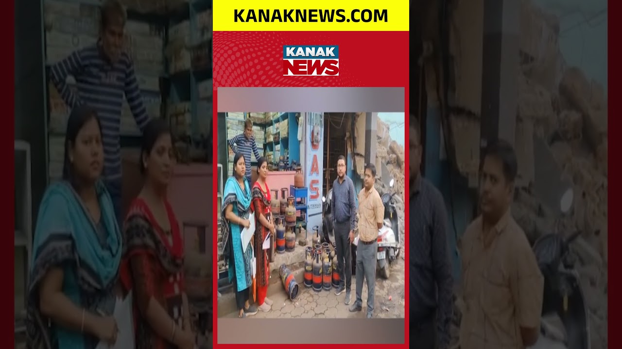 Illegal LPG Sales Busted in Talcher | 25 Cylinders Seized Amid Black Marketing