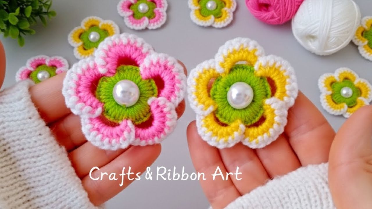 It's so Beautiful 💖🌟 Everyone Loves These Flowers - Easy Way to Make Them - DIY Woolen Flowers
