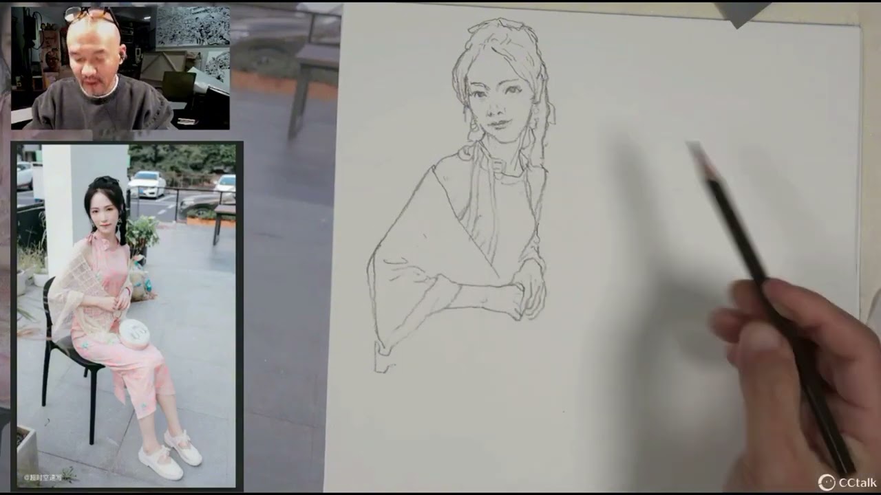 【Sketching demonstration⑦】Trial class--From the series【100 Lessons Kim Junggi】#kimjunggi #drawing